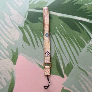 Louis Vuitton White Multicolored Strap Authentic